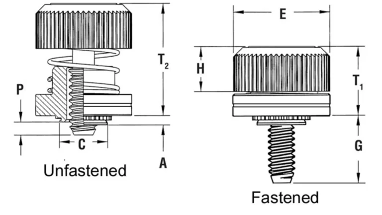 Fastened and Unfastened Drawing