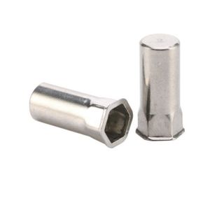 close end semi round head insert nut