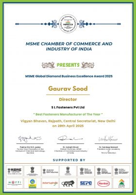 MSME Award Certificate